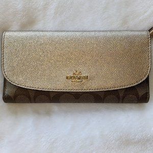 COACH Metallic and Print Wallet